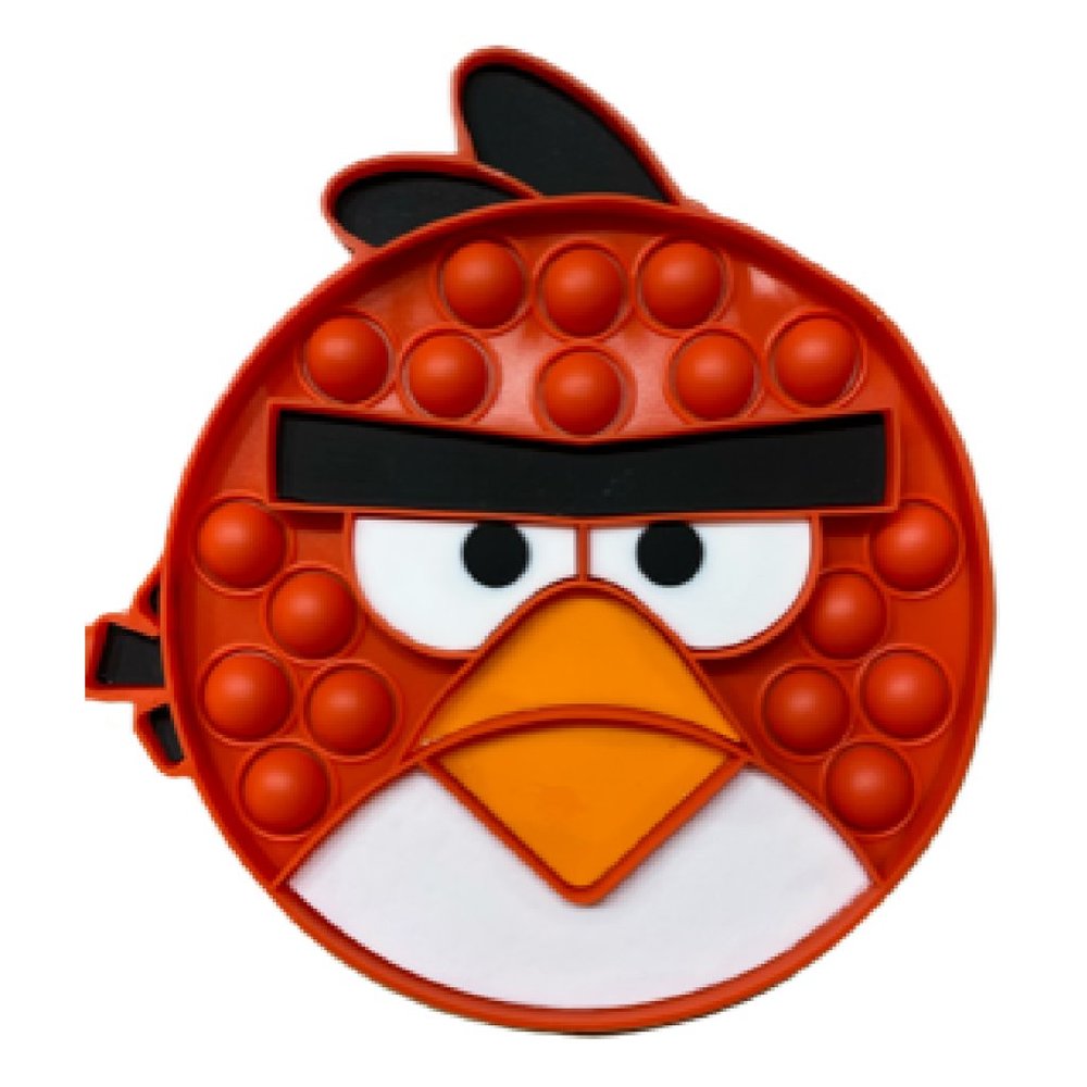 Large Fidget Toy Pop Its Red Angry Bird